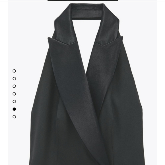 NWT ZARA Black Limited Edition Halter Neck Wrap Dress - Picture 4 of 13